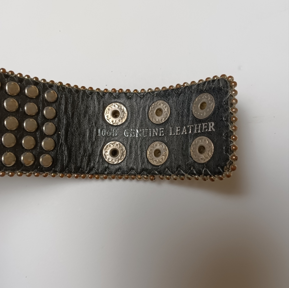 Black Rhinestone Peace Sign Wristband - Picture 11 of 14